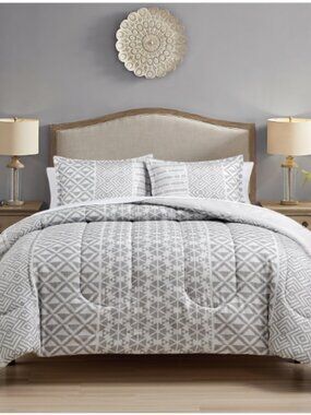 Sunham Willa 3-Pc. Comforter Set,  Tan